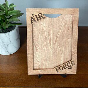 5x7 Wood Air Force Picture Frame Veteran Picture Frame Military Picture Frame